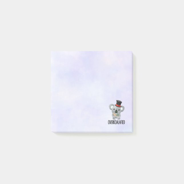 Post-it® Cute de Pun Koala surkoalaaaated en chapeau supéri (Devant)