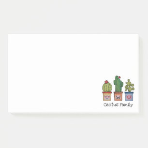 Post-it® Cute Famille Cactus En Aquarelle