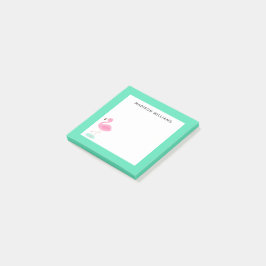 Post-it® cute flamingo in the summer