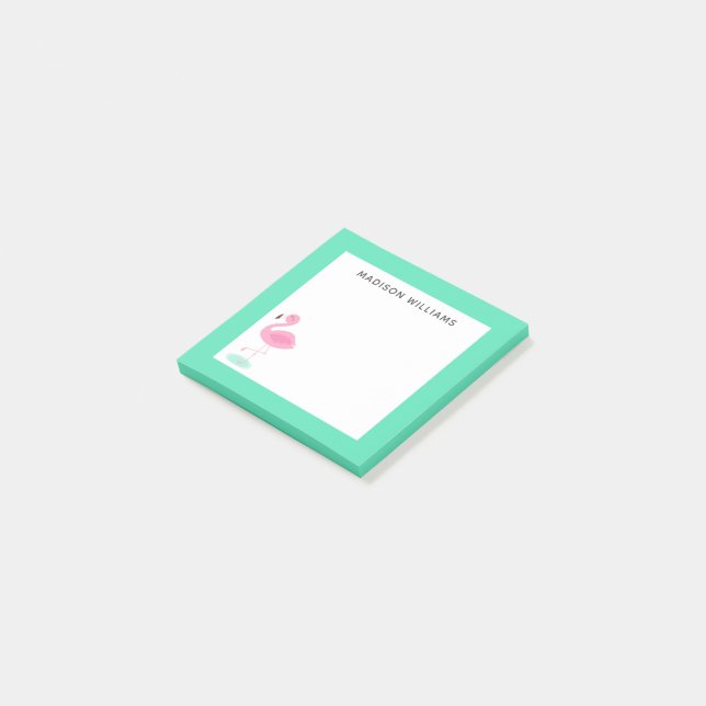 Post-it® cute flamingo in the summer (Incliné)