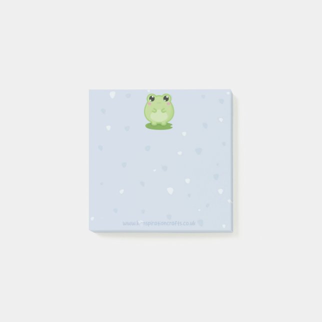 Post-it® Cute frog sticky notes, back to school stationery (Devant)