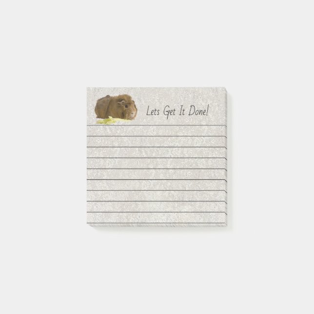 Post-it® Cute Ginger Guinea Pig Pet Photo Linked (Devant)