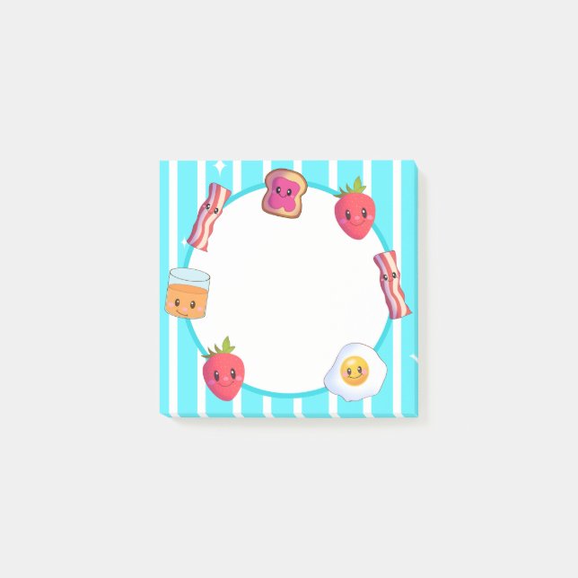 Post-it® Cute Good Morning Délicieux Petit Déjeuner (Devant)