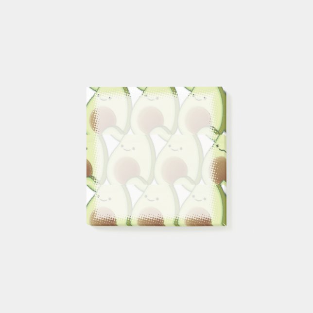 Post-it® Cute Green Avocado Motif personnalisé (Devant)