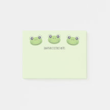 Cute Grenouille verte | Retour à l'école | Notes p