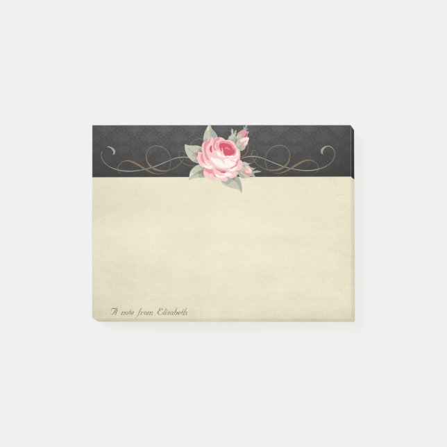 Post-it® Cute Jovely Rose élégant (Devant)