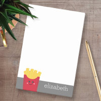 Cute Kawaii Fries françaises avec nom personnalisé