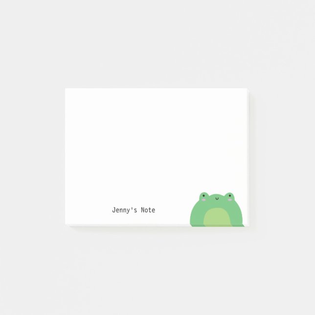 Post-it® Cute Kawaii Frog Animal Cottagecore esthétique  (Devant)