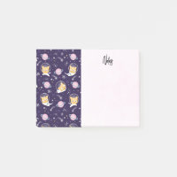 Cute Kitty Chat Astronauts Motif