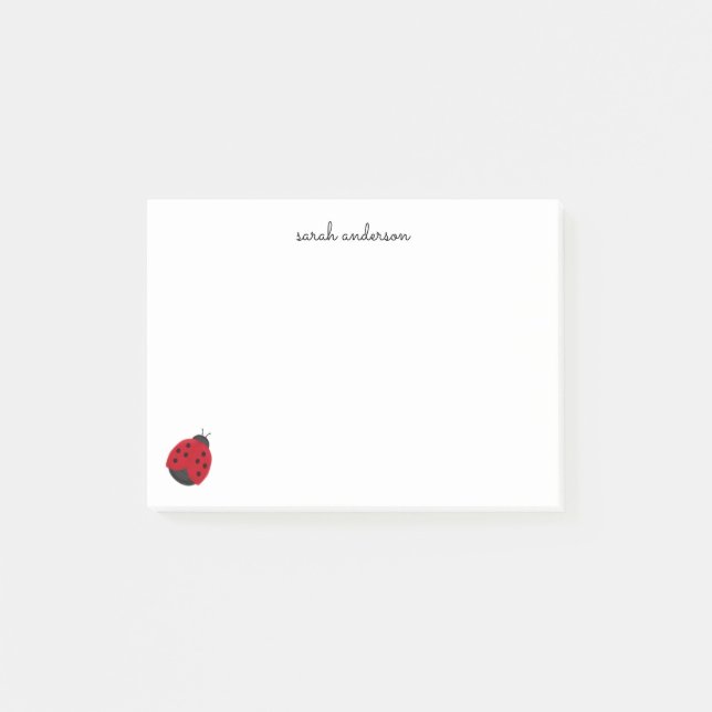 Post-it® Cute Ladybug Kids Personnalisé (Devant)