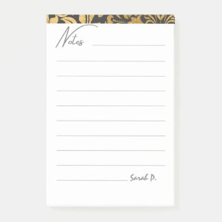 Post-it® Cute Modern Minimalistic Abstract Grey Gold