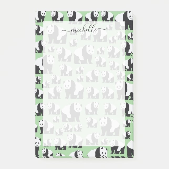 Post-it® Cute Panda Motif ours (Devant)