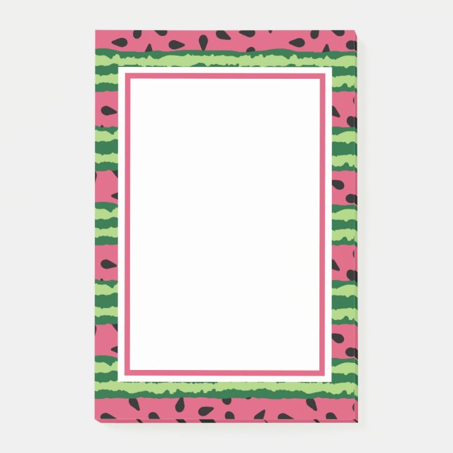 Post-it® Cute pastèque Motif rose et vert (Devant)