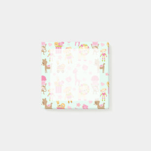 Post-it® Cute Pattern avec Whimsical Animals & Toys