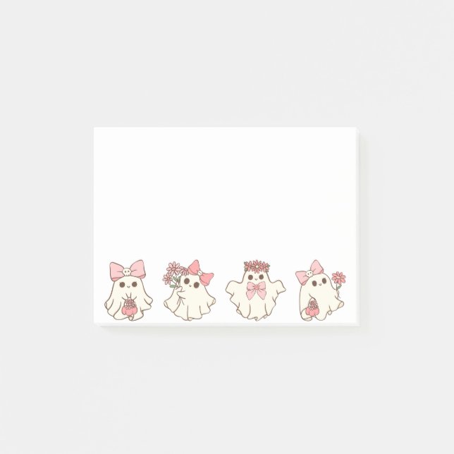 Post-it® Cute Personnalisé Boo Ghost Halloween (Devant)