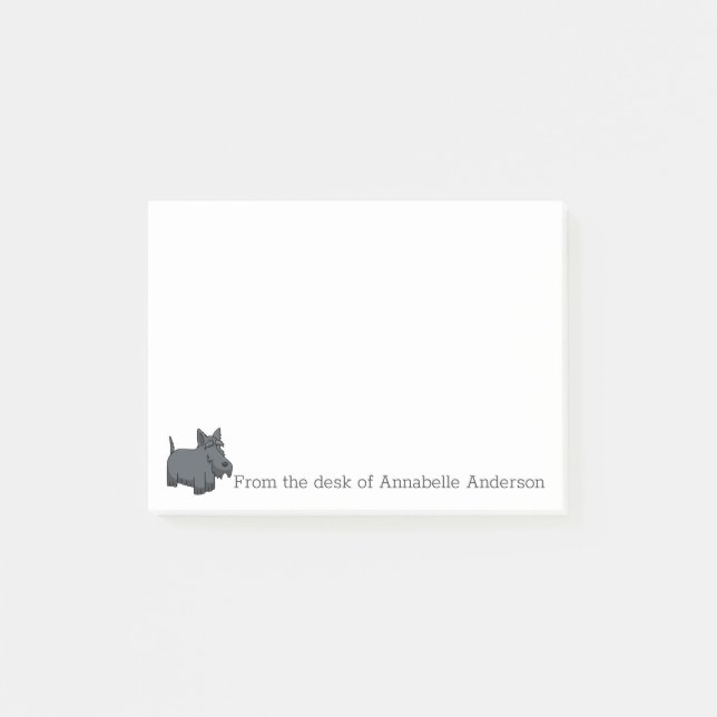 Post-it® Cute Scottish Terrier Personnaliser (Devant)