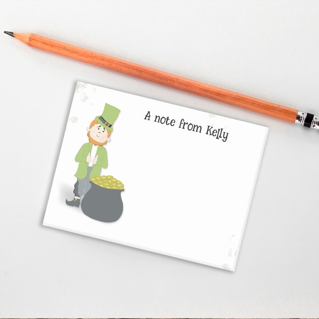 Post-it® Cute Simple Leprechaun St. Patrick's Day Green (Créateur téléchargé)