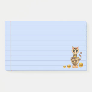 Post-it® Cute Tiger Chat & Golden Confetti