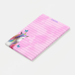 Post-it® Cute Unicorn Roses Nuages Linked Rose Post Il Note
