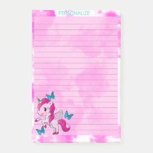 Post-it® Cute Unicorn Roses Nuages Linked Rose Post Il Note