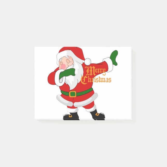 Post-it® dabbing santa claus (Devant)