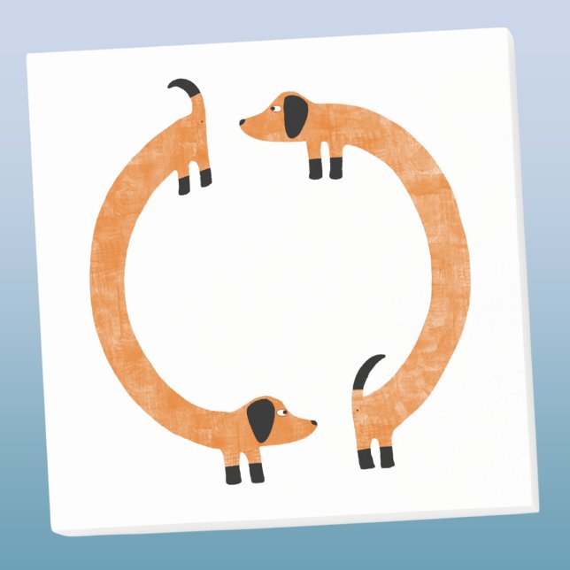 Post-it® Dachshund amusant (Fun Dachshund Sausage or Wiener Dog PostIt notes for animal lovers)