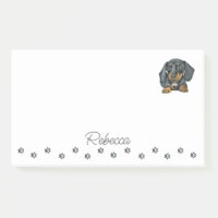 Dachshund Sausage Chien Post-it personnalisée Note