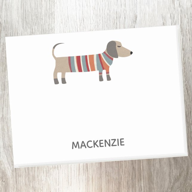 Post-it® Dachshund Wiener Sausage Chien Personnalisé (Dachshund Wiener or Sausage Dog personalized fun Post It sticky notes)