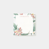 Daisies Lilies Moderne Aquarelle Nom personnalisé