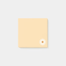 Daisy Post It Notes / Jaune