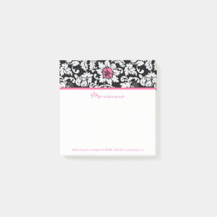 Post-it® Damas Blanches Et Fleur Rose