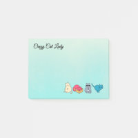Dame du chat fou et 4 chats mignons
