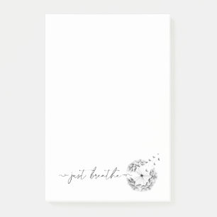 Post-it® Dandelion soufflant dans le vent - respirez la mod