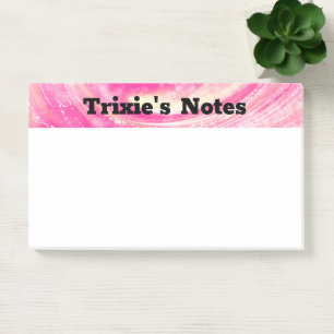 Post-it® Dandelions et lucioles rose Abstraits
