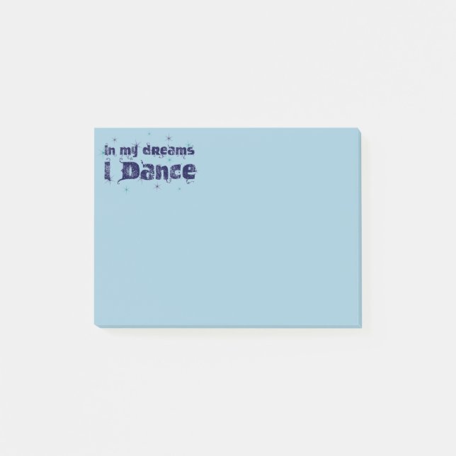 Post-it® Dans mes rêves, je danse (Devant)