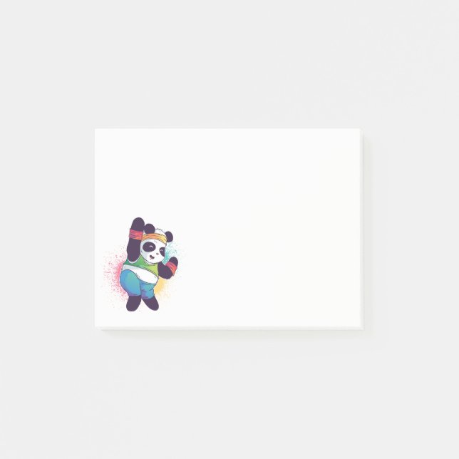 Post-it® Danses Cutes Panda Bear Dance Exercice Exercice (Devant)