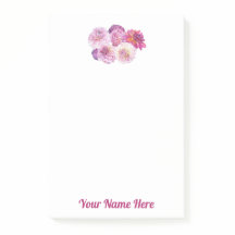 Dazzling Dahlia Post It Notes