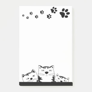 Post-it de chat "Empreinte de patte"