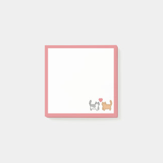 Post it de gatitos enamorados post-it klebezettel