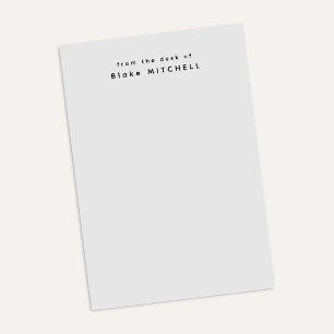 Post-it® De la part de Simple Monogram Gray