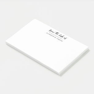 Post-it® De la part de Simple Script Nom personnalisé