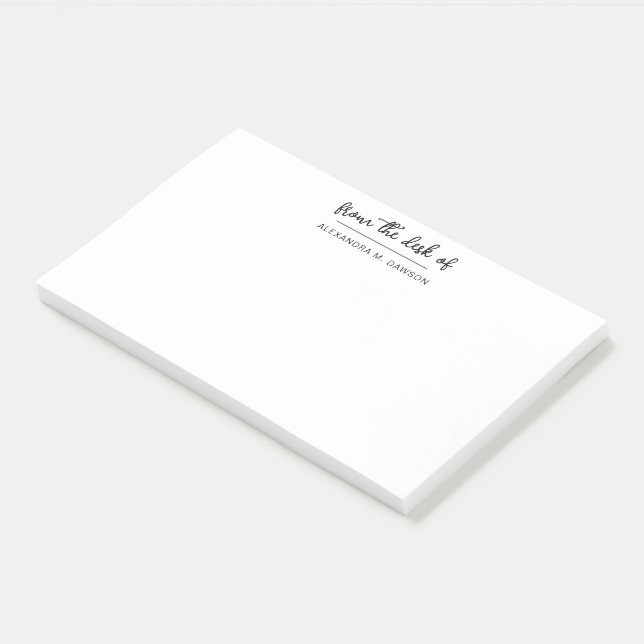 Post-it® De la part de Simple Script Nom personnalisé (Incliné)