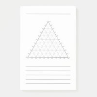 Post-It de note scientifique - Diagramme ternaire