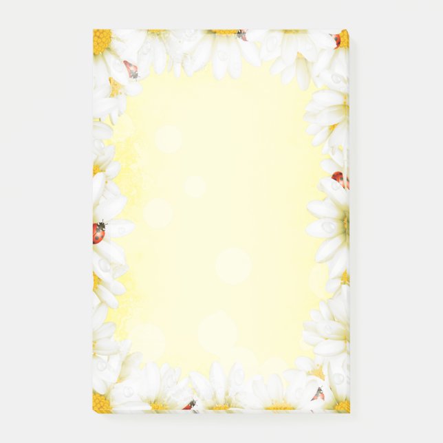 Post-it® Décor de fleurs 55 Options (Devant)