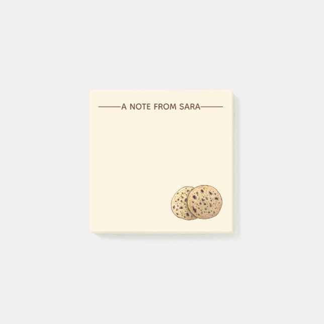 Post-it® Délicieux Garlic Naan Pain Flatpain Indien Baker (Devant)