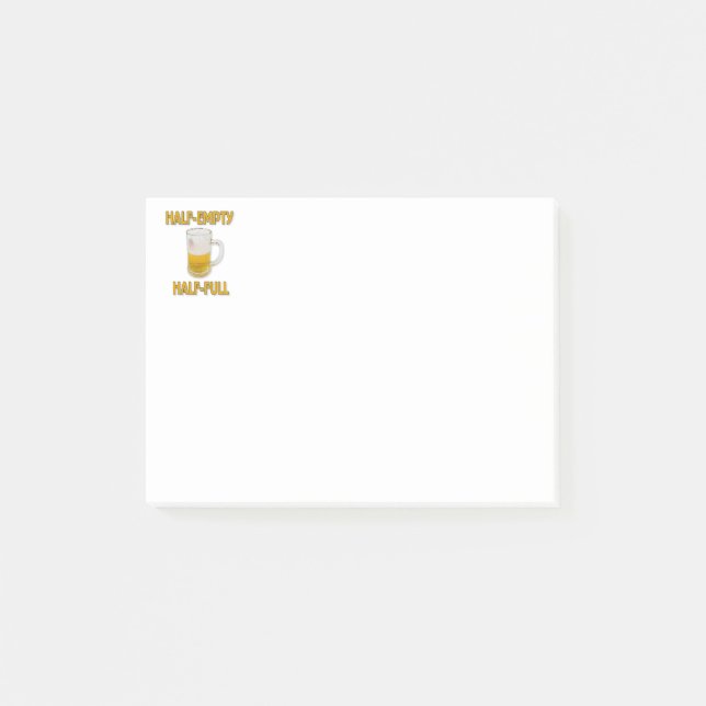 Post-it® Demi-vide ou demi-plein (Devant)