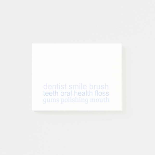 Post-it® Dental Words Pastel (Devant)