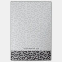 Dentelle noire avec motif léopard blanc