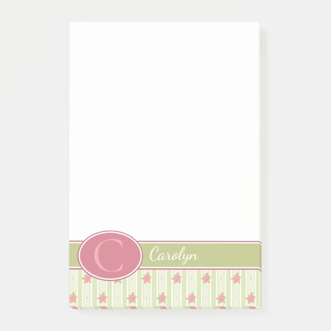 Post-it® Dentelle personnalisée et jardin anglais (Devant)