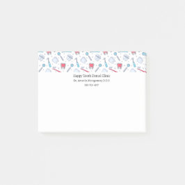 Post-it® Dents et outils Motif dentaire Dentiste
